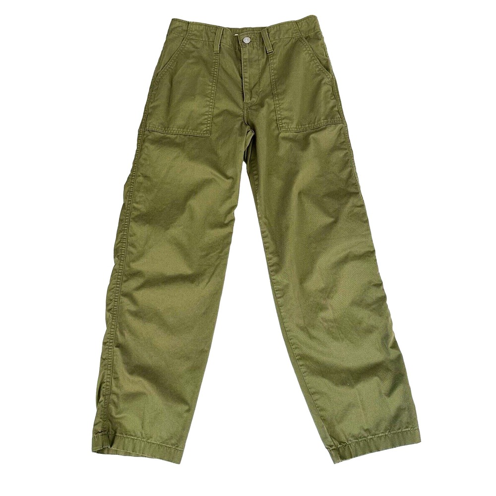 Levis‎ '94 Baggy Pants Womens 25x29 Olive Green Utility Wide Leg Loose Cargo Y2K